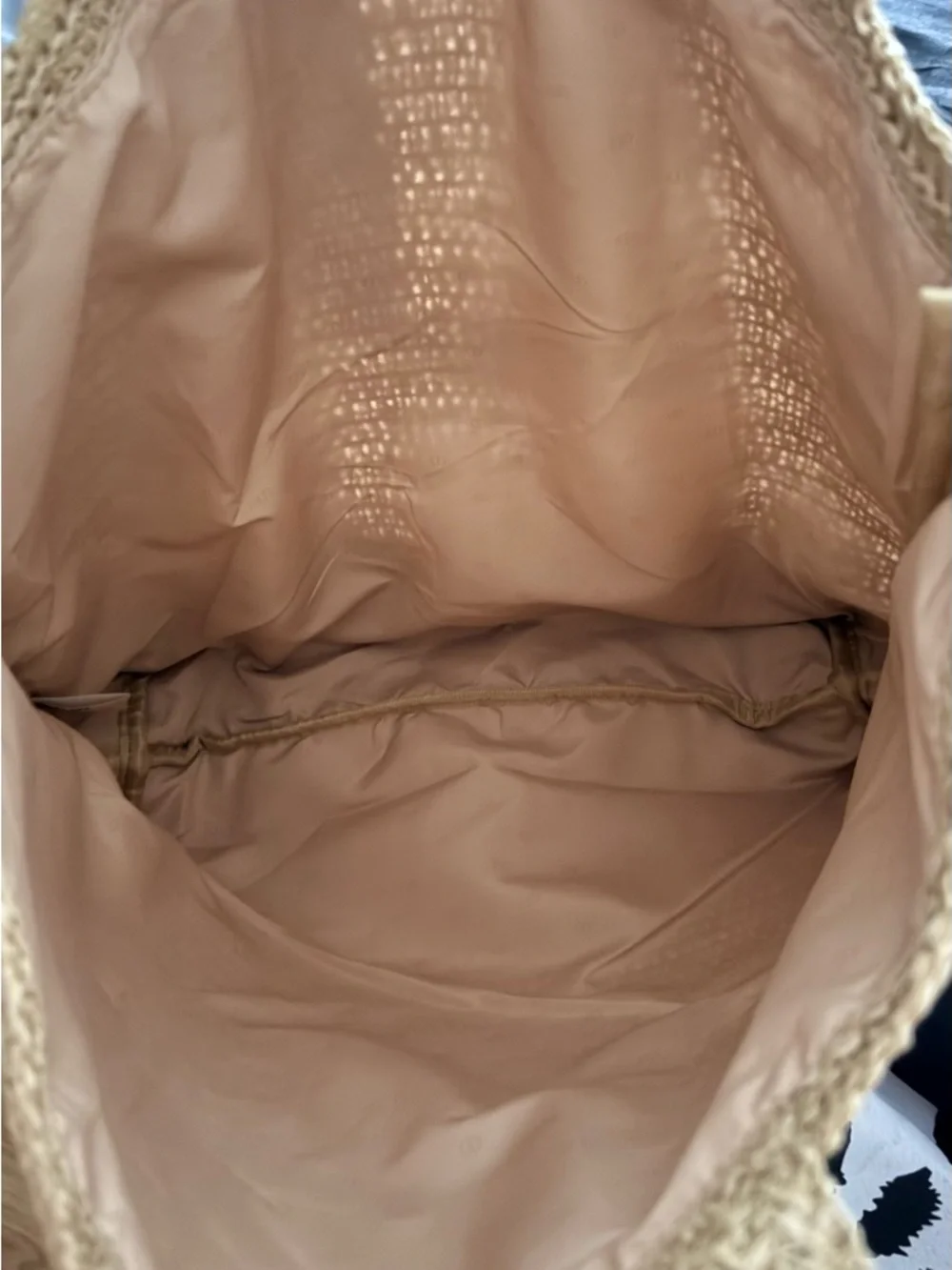 Dior Beauty Natural Raffia Tote with White Logo NWOT - Picture 5 of 5